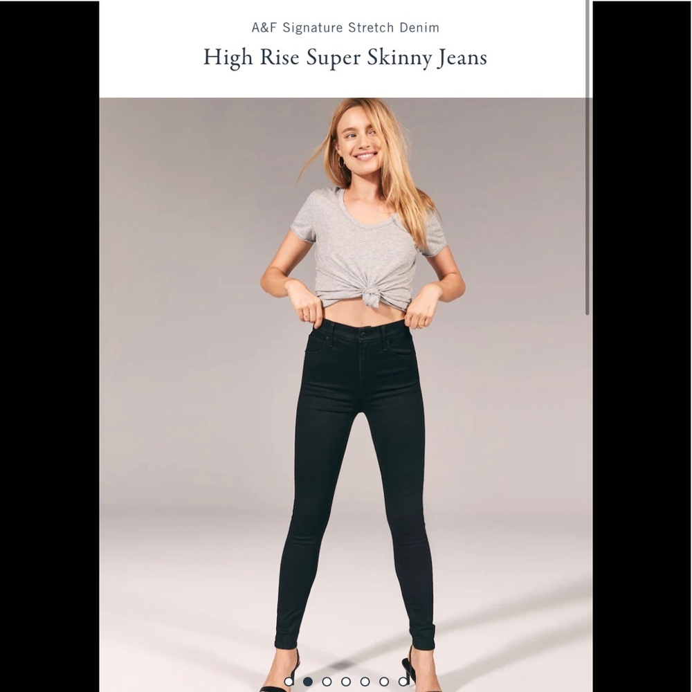 Abercrombie & Fitch High Rise Super Skinny Jeans